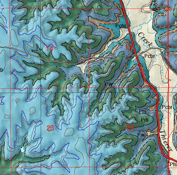 small geologic map