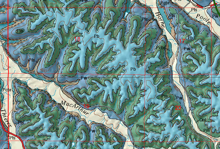 small geologic map