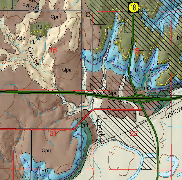 small geologic map