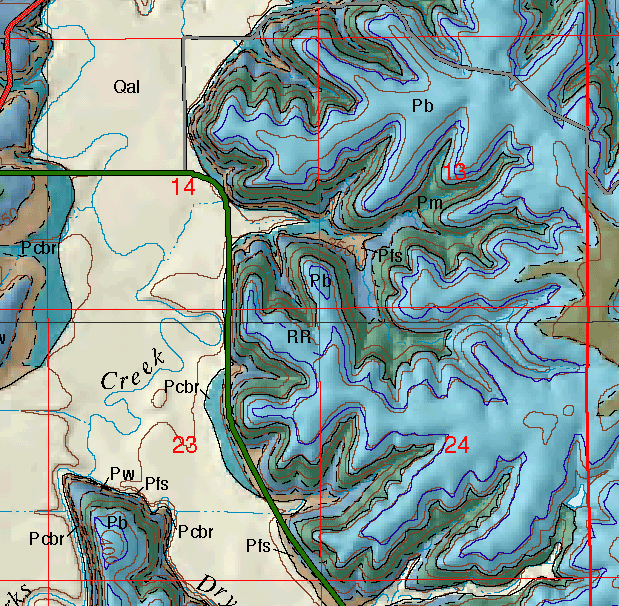small geologic map