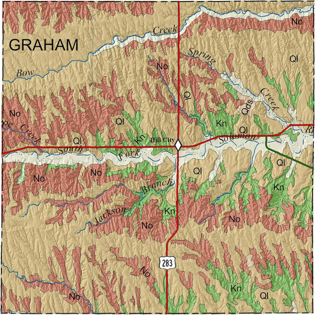 Graham county geologic map