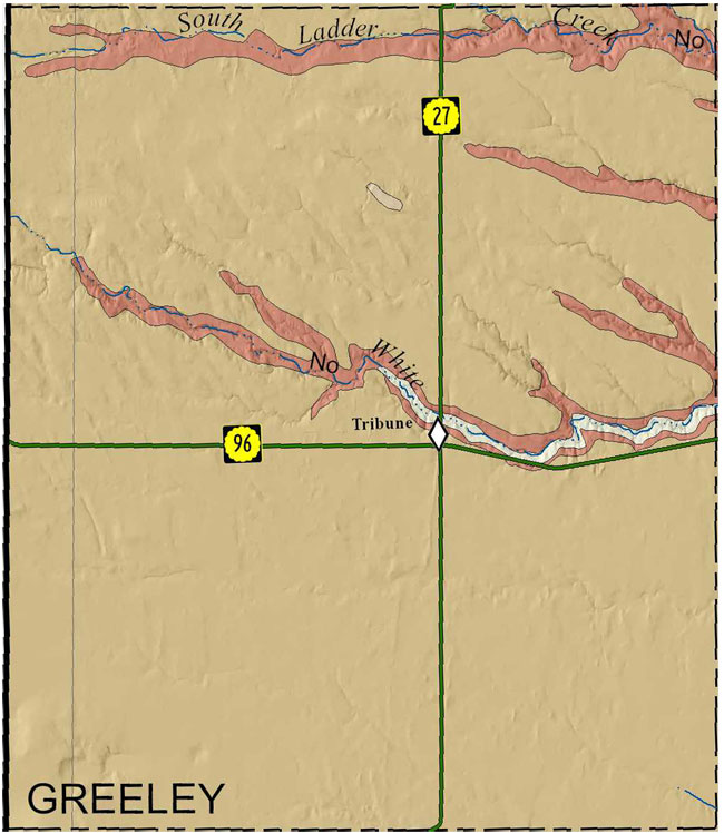 Greeley county geologic map