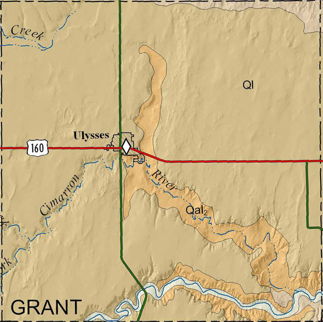 Grant county geologic map