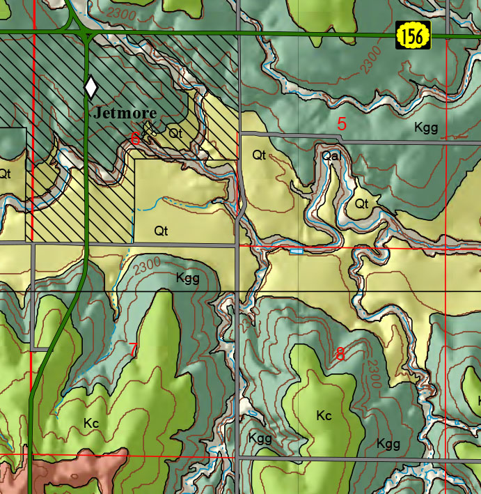 small geologic map