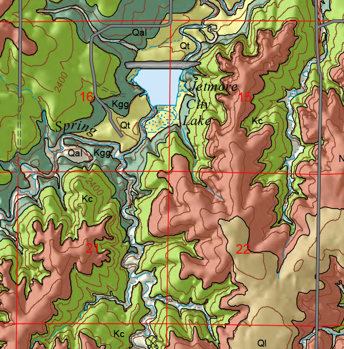 small geologic map