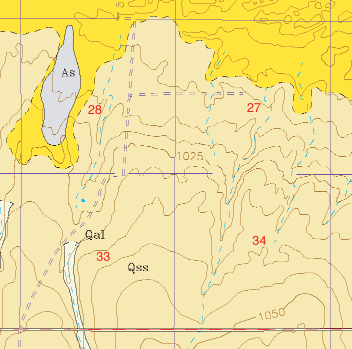 small geologic map