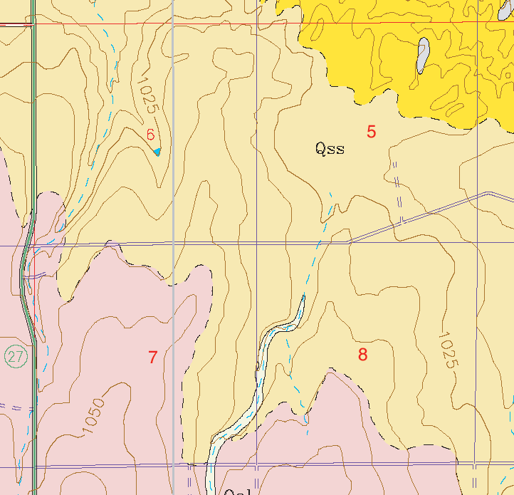 small geologic map