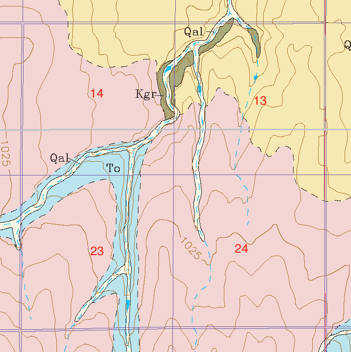 small geologic map