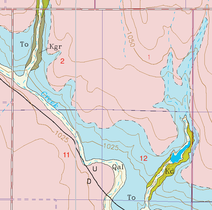 small geologic map