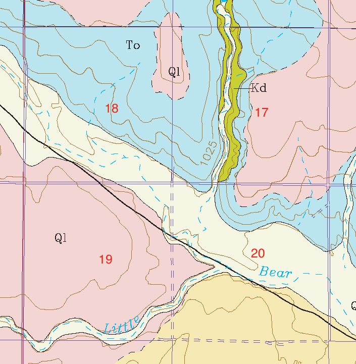 small geologic map