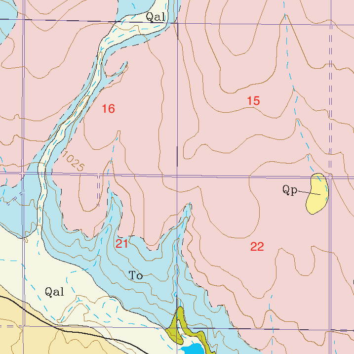 small geologic map