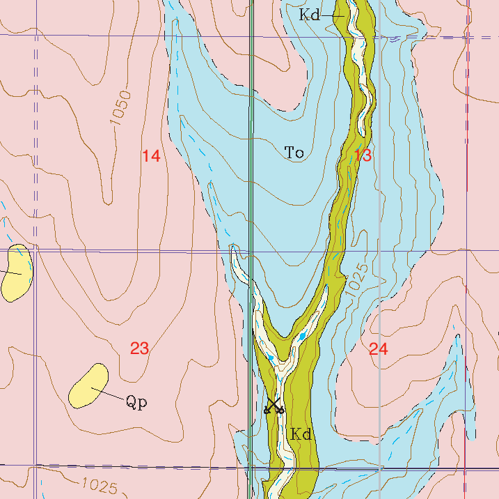 small geologic map