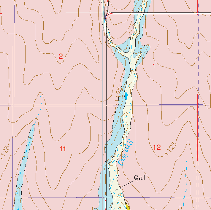 small geologic map