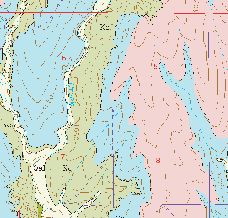 small geologic map