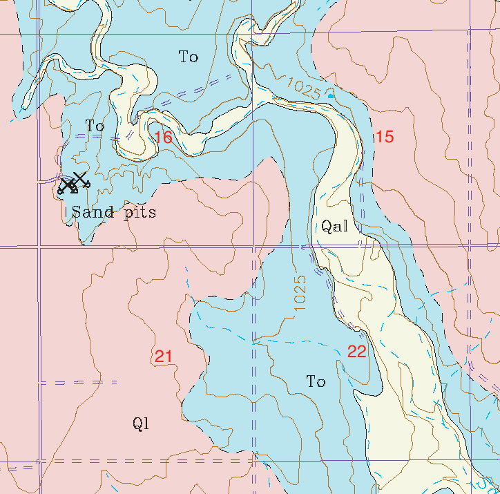 small geologic map