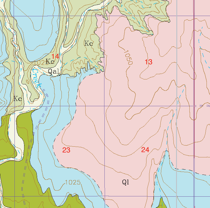 small geologic map