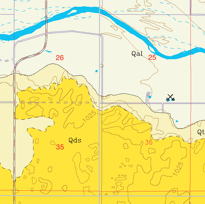 small geologic map