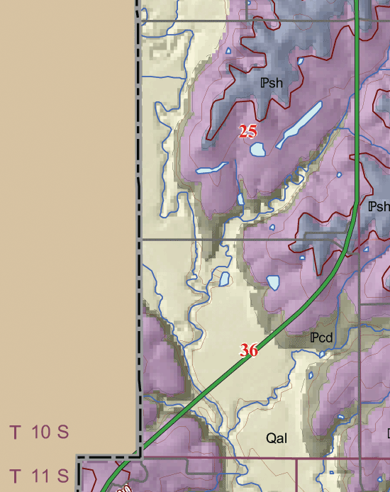 small geologic map