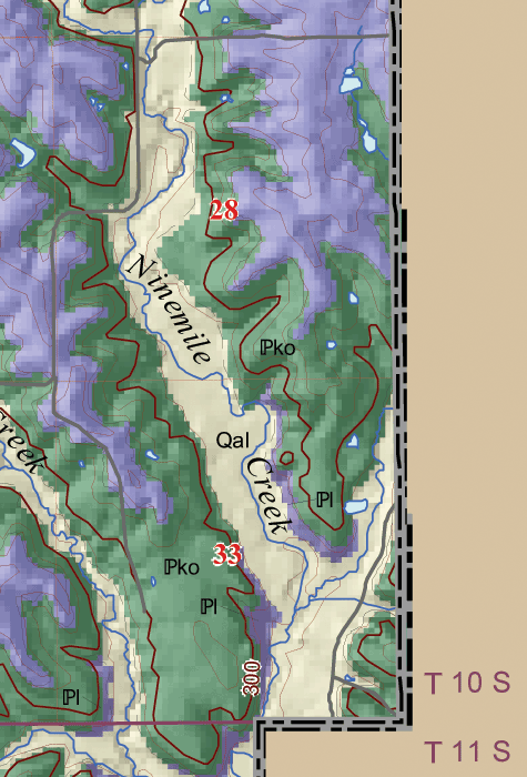 small geologic map