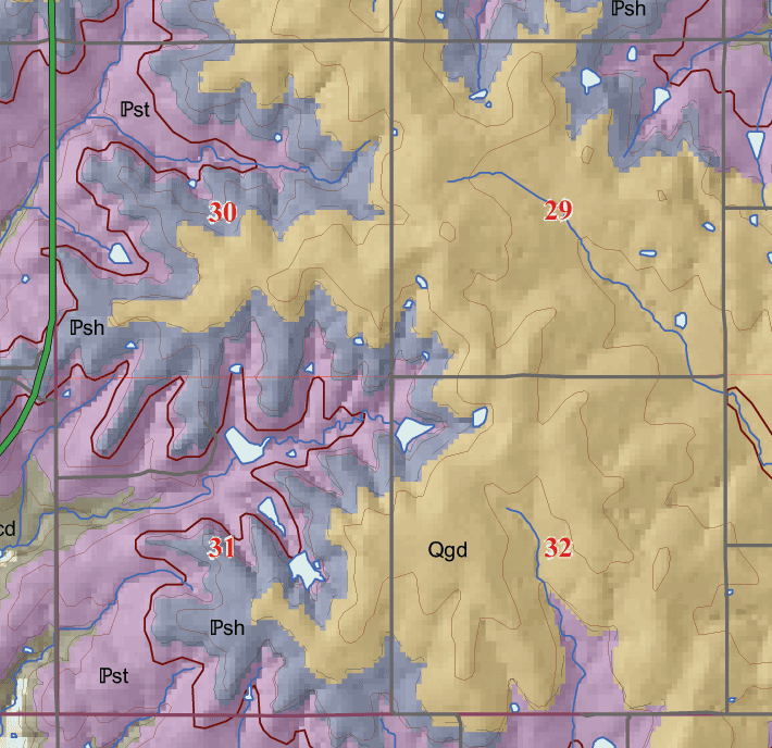 small geologic map