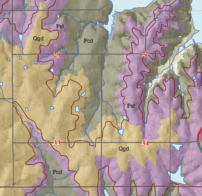 small geologic map