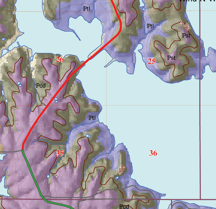 small geologic map