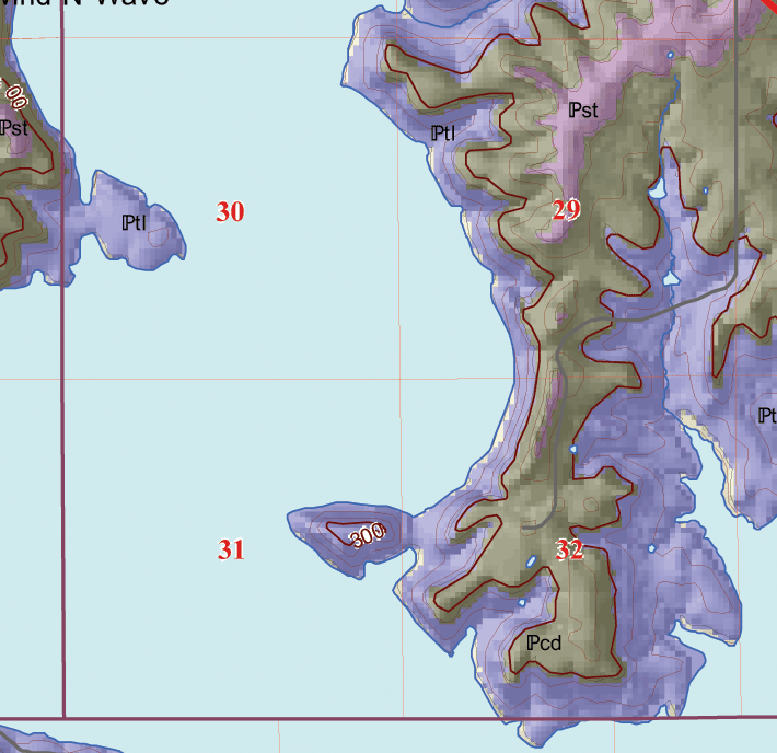 small geologic map