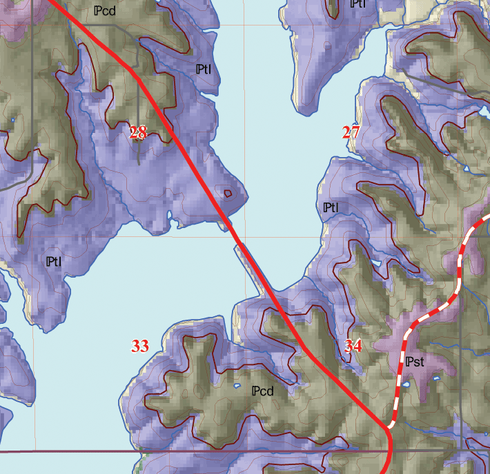 small geologic map