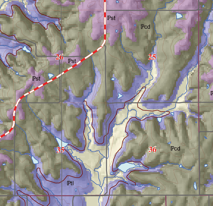 small geologic map