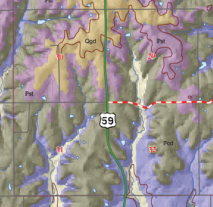 small geologic map