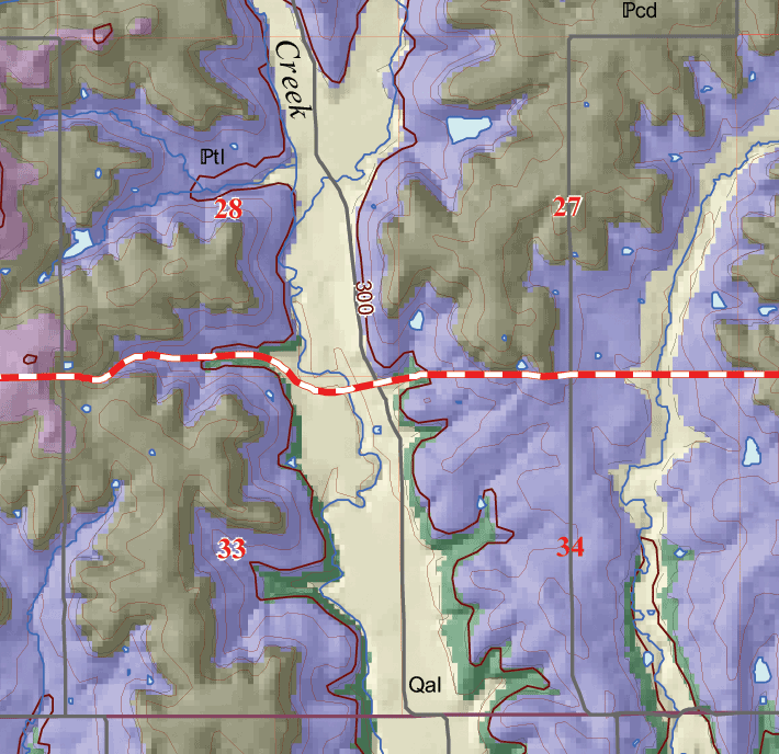 small geologic map