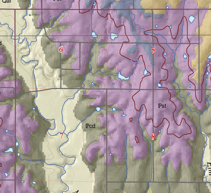 small geologic map