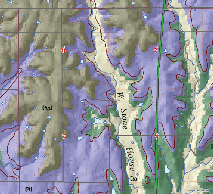 small geologic map