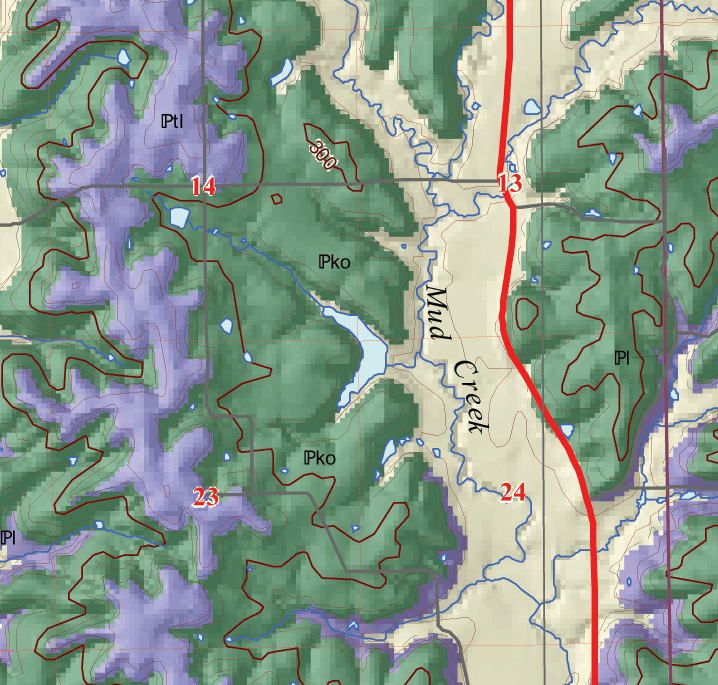 small geologic map