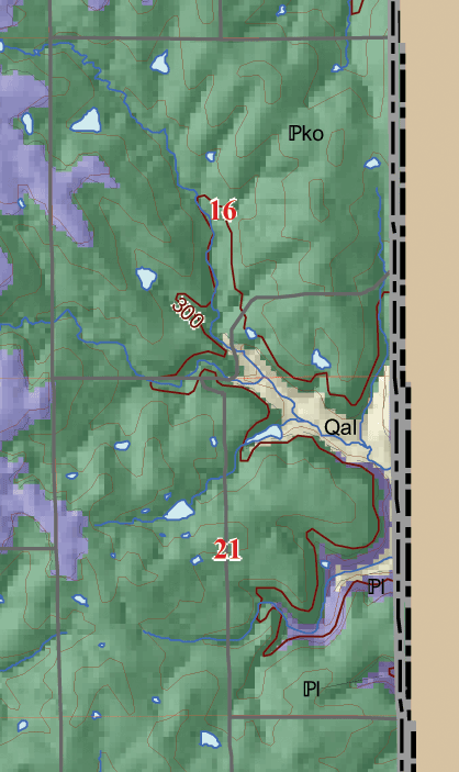 small geologic map