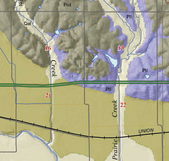 small geologic map