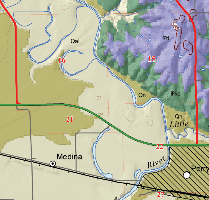 small geologic map