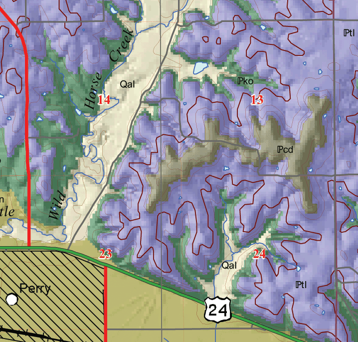 small geologic map