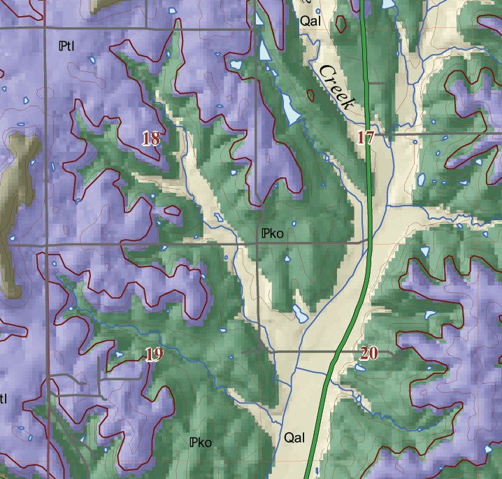 small geologic map