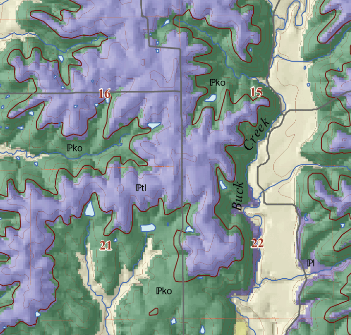 small geologic map