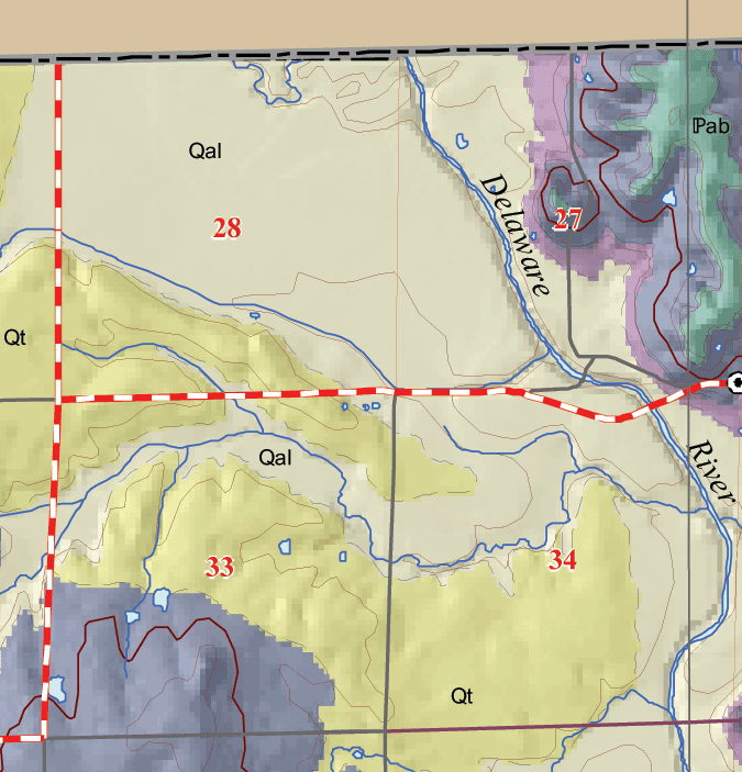 small geologic map