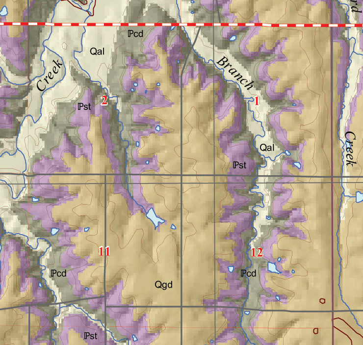 small geologic map