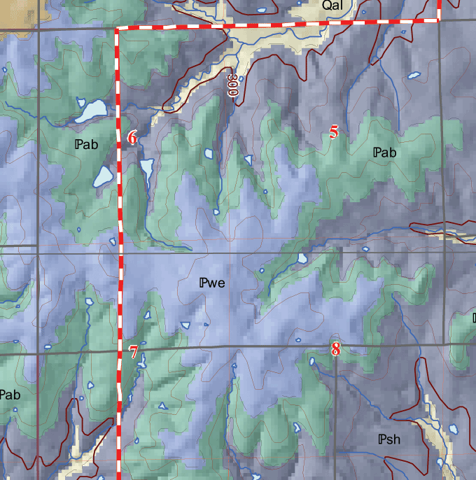 small geologic map