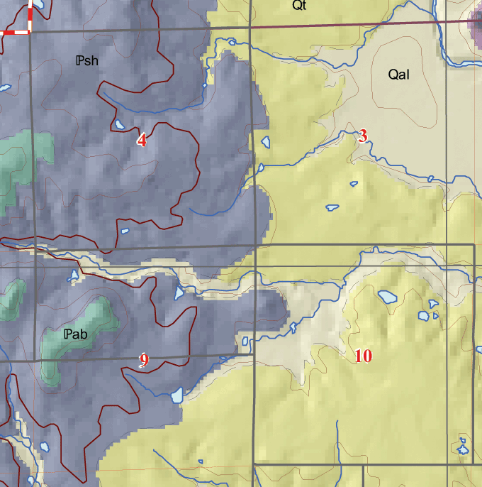 small geologic map