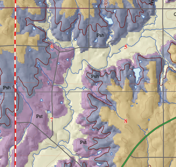 small geologic map