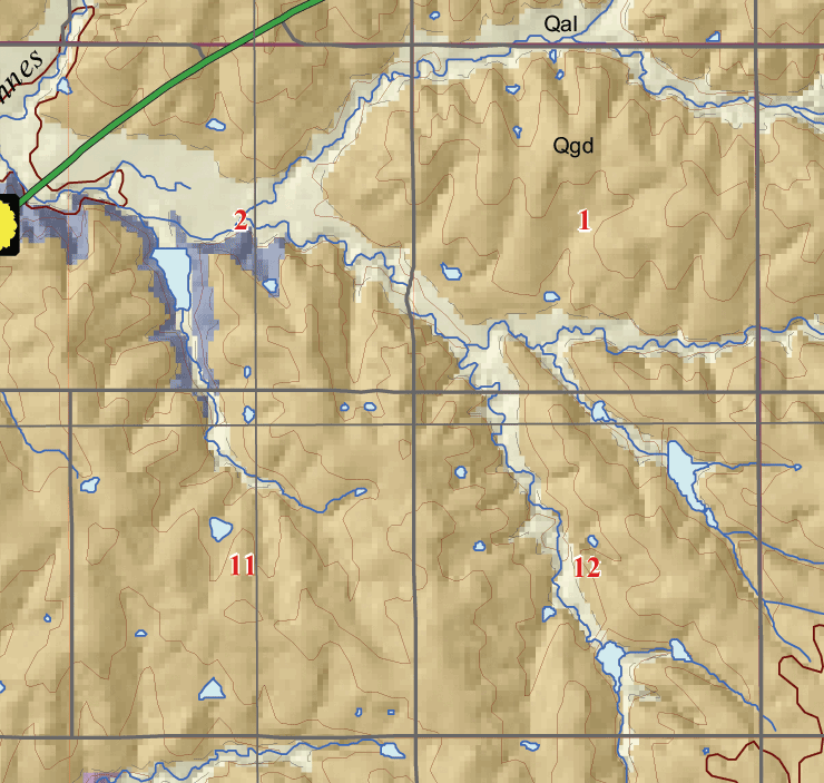 small geologic map