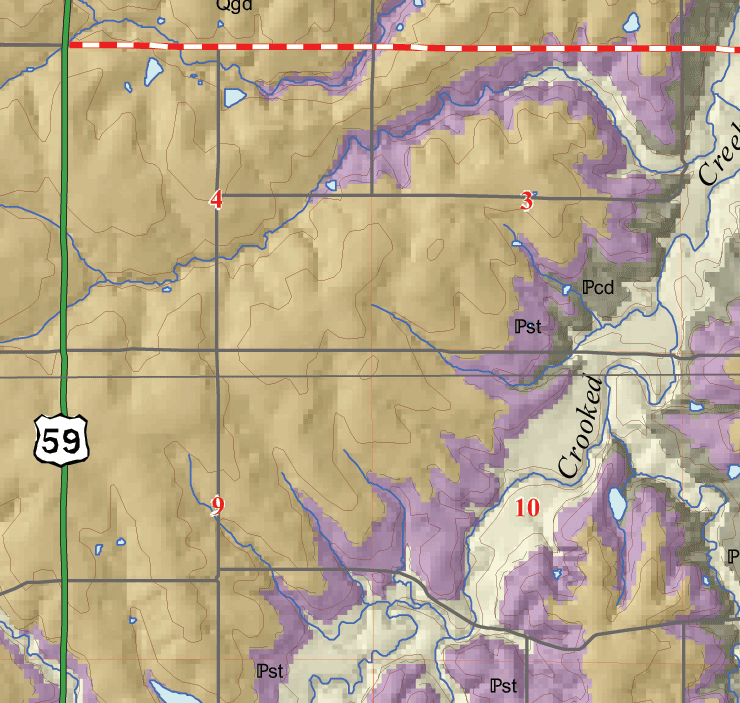 small geologic map