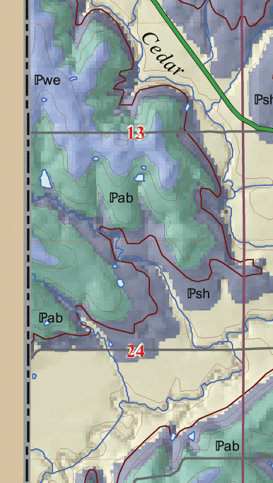 small geologic map