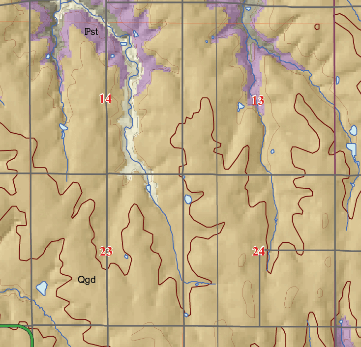 small geologic map