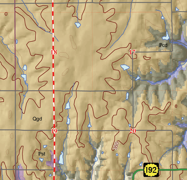 small geologic map